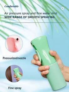 1PC Spray Bottle For Hair (10.1oz/300ml, 200ml), Continuous Ultra Fine Mist Sprayer For Hairstyling, Cleaning, Salons, Plants, Essential Oil & More, Salon & Home Use - A - View 4