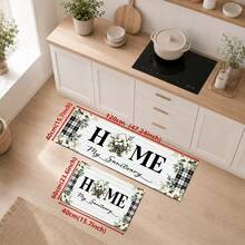 1/2pcs Floral Pattern, Vintage Diatomaceous Earth Mat, Super Absorbent, Non-Slip, Perfect For Bathroom, Kitchen And Dining Room, Quick Drying, Machine Washable, Perfect Gift For Home Decor And Bathroom Mat - Multicolor - View 15