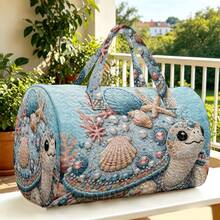 1 buah Tas Tote Motif Fantasi Lautan, Dekorasi Lautan, Penyu, Karang, Kerang, Mutiara, Cocok untuk Pecinta Penyu Laut, Cetakan Tas Tangan Acak - MultiWarna - View 8