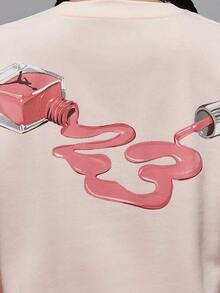 Sweatshirt Olahraga Wanita Nike/Jordan Fashion Leher Bulat Bermotif HV9371-838 - HV9371-838 - View 4