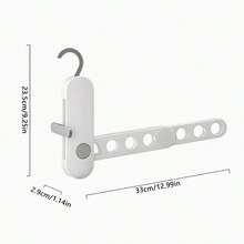 1PC Foldable Clothes Hanger With Adjustable Support Board, Portable Design, Suitable For Short Sleeve, Shirts, Travel, Business Trip, Hotel Use, Multi-Functional Drying Rack - Multicolor - View 5