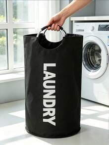 Keranjang Cucian Portabel Kapasitas Besar 95L dari Kain Tebal Ergonomis, Tas Pakaian Kotor Multifungsi Unisex, Cocok untuk Transportasi di Toko Laundry, Penyimpanan Pakaian, dan Tempat Penyimpanan di Kamar Mandi. - MultiWarna - View 1