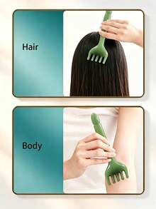 Head Massager Scalp Massage Comb, Ergonomic Resin Gua Sha Head Scratching Comb, Deep Relaxation Stress Relief, Five-Claw Gua Sha Massage Comb, Portable Handheld Resin Relaxation Tool, Suitable For Daily Use, Gift For Parents And Friends - Multicolor - View 4