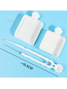 3pcs Bead Melting Tool Set - Single Needle Tweezers, Alignment Tray And Bead Spoon, Suitable For 2.6mm Craft Beads, Essential DIY Bead Art Accessories, Bead Melting Storage And Auxiliary Tools - Multicolor - View 7