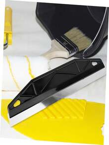 12-Inch Metal & Plastic Paint Protector, Heavy-Duty Plastic Paint Edge Guard, Stainless Steel & Plastic Paint Edge Protector With Non-Slip Handle And Precise Edge Trimming Function - Suitable For Walls, Decorative Strips And Wallpaper Precision Cutting Blades - Durable & Lightweight Design, Suitable For Professionals And DIY Painting Projects, Craft Enthusiasts, Made Of High-Quality Materials, Durable Trimming Tool - C - View 4