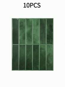 4/10/20 Sheets 11.43'' X 9'' 3D Self-Adhesive Peel And Stick Backsplash Tile, Kitchen Bathroom Wall Tile, Dark Emerald Green - Dark Green Glow - View 12