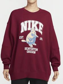 Nike Authentic Baru Kaos Sweatshirt Rajut Hangat Longgar Gaya Amerika Wanita HV1742-677 - HV1742-677 - View 3