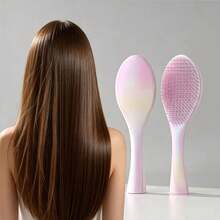 1pc Wet & Dry Anti-Tangle Hair Brush With Scalp Massage Function, Gentle Detangling And Styling Tool For Curly, Straight, Thick And Fine Hair | Portable, Suitable For Daily And Travel Use, Makes Hair Smooth And Shiny, Perfect Gift For Christmas And Halloween - / - View 4