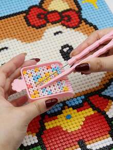 Bead Melting Tool Set - Single Needle Tweezers, Alignment Tray And Bead Spoon, Suitable For 2.6mm Handmade Beads. Essential Accessories For DIY Bead Art, Providing Bead Melting, Storage And Auxiliary Tools - Multicolor - View 6