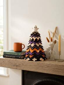 1pc DIY Halloween Quilted Fabric Tree Set, 3D Stuffed Sewing Handmade Kit, 3D Stuffed Sewing Handmade Project, Handmade Halloween Tabletop Decoration, Gift For Craft Enthusiasts - Multiple Styles - View 6