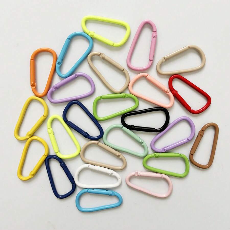 11/22/32pcs Aluminum Alloy Keychain Clips - Durable, Multi-Color Combination Suitable For Keys And Accessories, Lightweight And High-Quality Design, Secure Keyring | Colorful Keychain | Durable Clip, Bag Clip, Backpack Clip Connector.