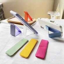 2‑In‑1 Foldable Phone Holder, Finger Hand‑Grip Strap & Curved Desktop Stand Compatible With Most Smartphones - Multicolor - View 8