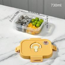 Bento Box Adult, Compartment Food Container, Microwavable Lunch Containers, PP Meal Prep Containers With Dividers, Leakproof Student Lunch Box With Lid, Divided Food Storage Containers, Adult Lunchable Snack Containers, Travel Food Containers - Multicolor - View 17