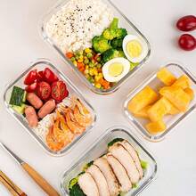 10-Piece Set Of High Borosilicate Glass Food Storage Containers With Lids, Meal Prep Containers With Snap-Lock Lids, Airtight Lunch Boxes, Suitable For Home And Restaurant Use - View 7