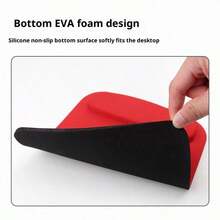 5/3/1pc Non-Slip Ergonomic Mouse Pad With Wrist Rest, Suitable For Office Use, Non-Slip Base, Square Design, Stable Cursor Control, Layered EVA And Fabric Material, Comfortable Office Wrist Support Accessory - View 6