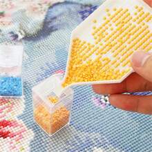 1/10pcs Plastic Diamond Painting Trays, Diamond Painting Beads Sorting Tray, DIY Art Handmade Diamond Painting Tools Accessories, Diamond Beads Storage Tray - A - View 2