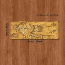 Esports Gaming Mouse Pad Featuring A Vintage, Yellowed, Hand-Drawn Map Design; A Non-Slip, Washable Rubber Desk Mat That Serves As A Stylish, Dirt-Resistant Accessory For Gaming And Study Setups-An Ideal Gift For Gamers. - Mouse Pad - View 5