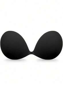 2pcs Nude Invisible Silicone Bra, Natural Lift, Adhesive, Buckle Design, Secure Fit, Women's Lingerie Accessory - Round Cup - View 5