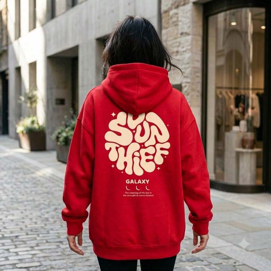 Women Sweatshirts & Hoodies - 紅色 - 查看 1