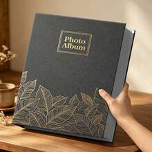 1 Photo Album For 4*6inch Photos, Large Capacity, Full Landscape Pocket Design, 6 Inch 200 Photos, Suitable For Storing Travel Scenery And Family Gatherings - 1PC - View 6