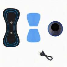 Masajeador de cuello  Mini con parche para masaje corporal completo, 8 modos y 19 niveles de intensidad para una experiencia versátil en el cuello, abdomen, pies, hombros, brazos y más - 1 unidad - Ver 1