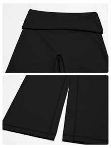 MFVIM Women's Versatile Yoga Casual Set, Tank Top + Wide Leg Pants, Suitable For Gym, Running, Pilates - Black - View 12