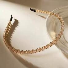 5pcs Rhinestone Crystal Headband For Women, Light Luxury, High-End Feel, Elegant, Simple, Internet Celebrity Hairband, Outer Hair Accessories - Multicolor - View 4