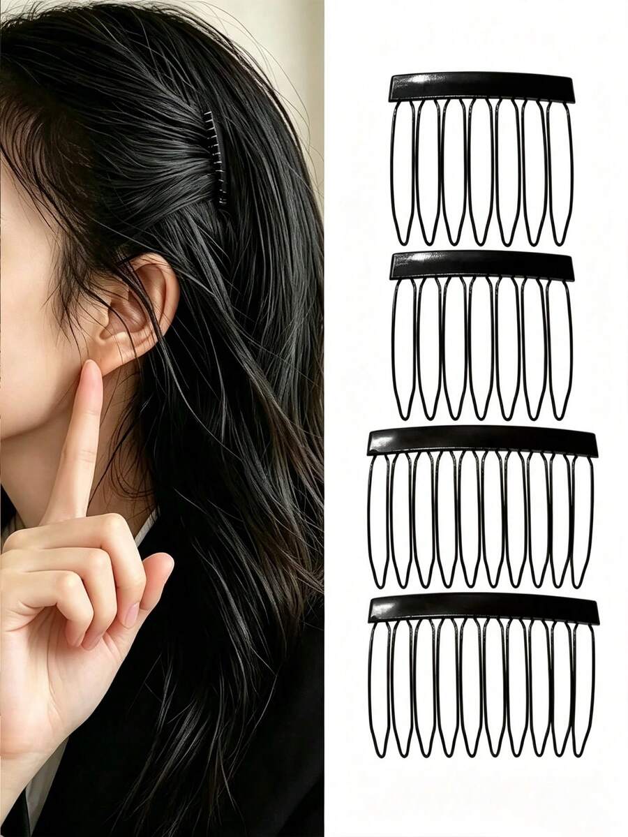 20/16/8/6/4pcs Practical Hair Accessories, Invisible Hair Combs, Side Volume Hair Clips, Small Fringe Hair Clips, Top Volume Clips, For Hairstyling, Makeup Fixing And Holiday Gift Hair Accessories