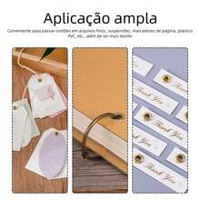 Alicate para Ilhós com Bolsa para 100 Ilhós Grátis, Ferramenta para Aplicação em Couro, Tecidos e Roupas, Ideal para Artesanato DIY e Reparos Domésticos - Visão 6