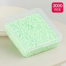 2.6mm Sundymot Fuse Beads, 3000PCS+ Green Series Independent Packaging, With Small Square Box Storage, Easy To Store, DIY Pendant Keychain, Jewelry Making Craft Material, Graduation Season Back To School, Christmas, Party Birthday Gift, Multi-Color 2.6mm Fuse Beads Bulk Refill Kit - 2.6mm Puzzle Beads - View 33