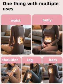 2/7/13pcs Cute Cartoon Cat-Shaped Warm Protective Gear, Full Body Continuous Warmth, Covering Waist, Abdomen, Legs, Shoulders, Suitable For Winter Warmth And Outdoor Cold Protection - Cat-shaped Heat Patch - View 10