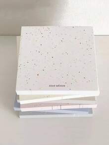3 Random Korean-Style Colorful Ink Splatter Dot Sticky Note Pads, Solid Color Blank Square Portable Memo Pads, Minimalist Lineless Sticky Notes, Student Diary Hand-Drawn Doodle Blank Memo Pads, Small Notebooks, Back To School - Notepad - View 7