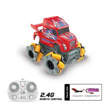 2.4GHz RC Stunt Car, Big Wheel Rolling Drift Off Road Remote Control Car, Long Head Truck Toy With LED Lights, Auto Demo, Rechargeable Battery, Durable Anti-Collision Boys Toy Gift - Multicolor - View 10