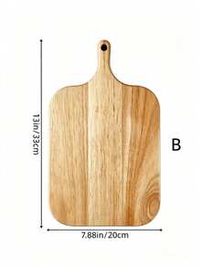 1pc Cutting Board, Chopping Board, Kitchen Cutting Board, Restaurant Cutting Board, Food Cutting Board, Meat Cutting Board, Fruit Cutting Board, Home Cutting Board, Can Be Used As Pizza Board, Cheese Board, Board, Bread And Cookie Board - Beige - View 15