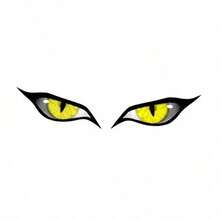 1 Set Of 2 Cool And Personalized Devil Eye Car Rearview Mirror Decorative Stickers, Dustproof, Waterproof, Sunproof, Scratch-Covering Creative Stickers, Available In Large And Small Sizes, Stylish And Domineering Style - A - View 6