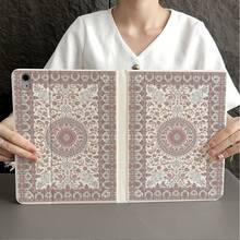 1pc Floral Pattern Tablet Protective Case With Pen Slot Compatible With IPad Air 4/5/10th Gen Smart Protective Case, Air 13(M3 2025), Air 11(M3 2025), 11(A16 2025), Compatible With OPPO Pad, MatePad, Pad, Honor Pad, Pad - Multicolor - View 6