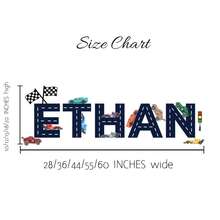Custom Race Car Name Vinyl Wall Decal Boys Room Decor Sticker(Only For Stickers) - Multicolor - View 4