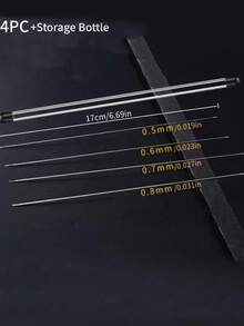 5/10/20/50pcs Set Of Bead Needles With Side Openings Jewelry Making Supplies Needles For Squishy Needih Needle Needohs For Squishy Needles For Easy Threading, Suitable For Handicraft And DIY Bead Making 17cm/6.69inch With Storage Tube - View 10