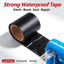 Waterproof Butyl Rubber Repair Tape, Self-Adhesive Leak Sealing Patch Tape, 2/4 Inch Wide * 59 Inch Long, Suitable For Pipes, Roofs, Pools, RV Leak Repair - A - View 3