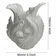 1pc Pisces Vase Living Room Liquor Cabinet Decor Light Luxury Creative Flower Vase Pen Holder Desktop Storage Box - 1PC - View 4