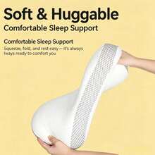 Memory Foam Cervical Pillow With Slow Rebound, Suitable For People Sleeping On Their Side, Back, Or Stomach. A Nape Pillow For Napping During Travel Or Office Work, A Pillow For Bedding, Detachable And Washable Pillowcase, Suitable For All Seasons - 1PC - View 11