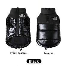 Shiny Pet Winter Thickened Padded Vest, Reflective Strip Night Walking Super Windproof Warm Dog Coat, Back Leash Ring For Small And Medium Dogs, Schnauzer Autumn/Winter Sleeveless Padded Coat - Black - View 10
