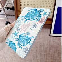 1 Peça Capa Protetora para Tablet com Estampa de Tartaruga, Coral e Estrela-do-Mar em Aquarela, Giratória 360°, Compatível com iPad 11, Galaxy Tab A8/A9 Plus/S6 Lite/S7/S9FE PLUS, Perfeita para Trabalho, Viagem e Uso Doméstico, Compatível com Oppo Pad, Matepad, Pad, Honor Pad, Xiaoxin Pad - Multicolorido - Visão 7