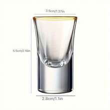 6-Pack 0. 5oz Shot Glasses, 15oz Small Wine Glasses, Insulated Reusable Glass Drinkware For Bar, Club, Restaurant, Home Use, Hand Wash Only - Clear - View 8