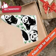 Sarung Kepala Stik Golf Panda Lucu, Sarung Putter Golf; Aksesori Golf; Bahan Tahan Lama Cocok Untuk Stik Golf Terbaik Anda - Putih - View 6
