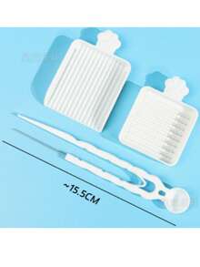 3pcs Bead Melting Tool Set - Single Needle Tweezers, Alignment Tray And Bead Spoon, Suitable For 2.6mm Craft Beads, Essential DIY Bead Art Accessories, Bead Melting Storage And Auxiliary Tools - Multicolor - View 5