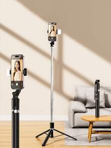 1 buah Tongkat Selfie yang Dapat Diperpanjang dengan Dudukan Ponsel, Tripod Ponsel Pintar Rotasi 360° dengan Remote Nirkabel, Cocok untuk iPhone/Ponsel Android, Penting untuk Perjalanan, Aktivitas Luar Ruangan, Siaran Langsung, Perekaman Video Stabil - Bagian B - View 10