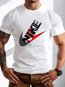 Men's Pure Cotton Short-Sleeve T-Shirt Casual Summer Breathable Classic Fit Daily Wear Solid Base Everyday Essential Tee - 白色 - 查看 9