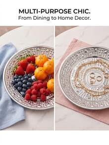 MiLaiWP 6/3/1 Luxury Style Silver Stainless Steel Tableware, Thick Anti-Drop Easy-To-Clean Bowls, Stackable Space-Saving Storage, Highly Attractive Afternoon Tea Tableware For Dorm/Outdoor Picnic - Multicolor - View 2
