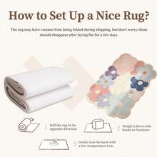 1pc Small Fresh Imitation Cashmere Floor Mat, Sofa And Coffee Table Blanket, Household Carpet, Dirt Resistant And Easy To Maintain Bedroom Bedside Blanket - Multicolor - View 9